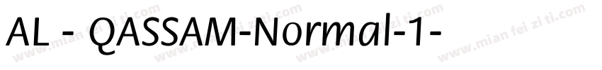 AL - QASSAM-Normal-1字体转换